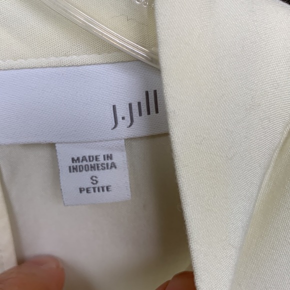 J. Jill Sleeveless A-line Tunic with  High Neck Ivory SP - Picture 8 of 10